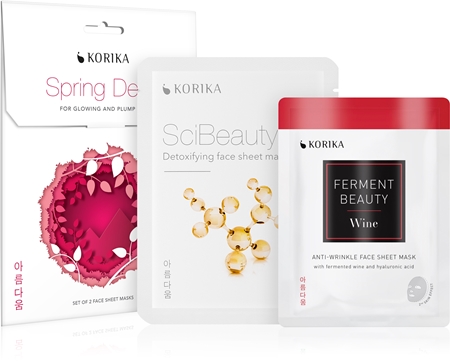 KORIKA Spring Detox Set aus einer entgiftenden und einer straffenden Gesichtsmaske für Damen
