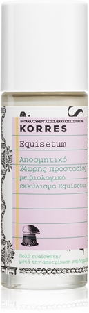 Korres Equisetum deodorant roll-on fără săruri de aluminiu 24 de ore