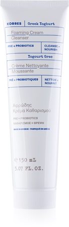Korres Greek Yoghurt Probiotic Foaming Cream Cleanser Cream Cleansing Foam with probiotics