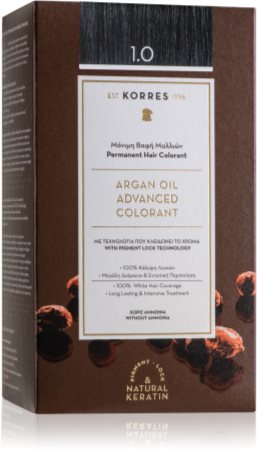 Korres Argan Oil permanentna barva za lase z arganovim oljem