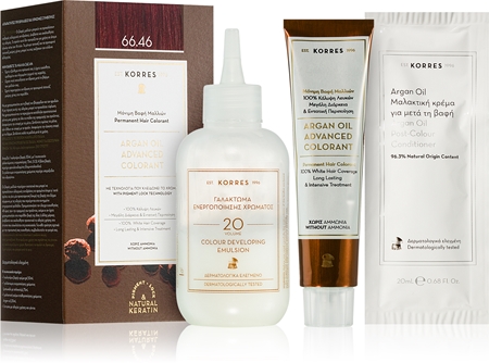 Korres Argan Oil tartós hajfesték Argán olajjal