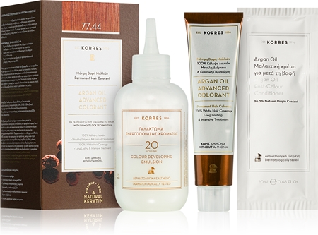 Korres Argan Oil tartós hajfesték Argán olajjal