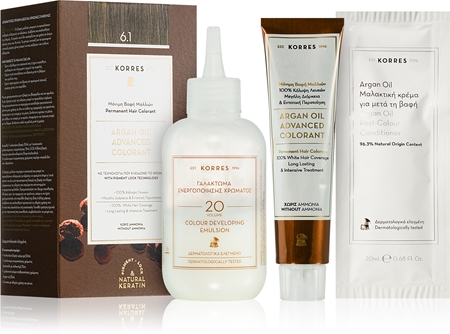 Korres Argan Oil tartós hajfesték Argán olajjal