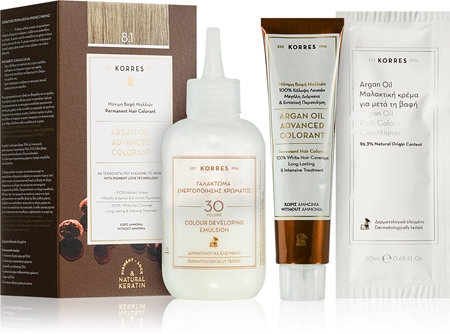 Korres Argan Oil tartós hajfesték Argán olajjal