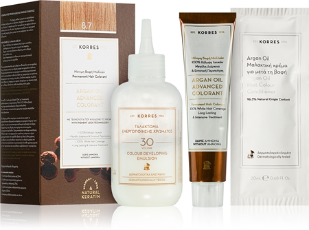 Korres Argan Oil tartós hajfesték Argán olajjal