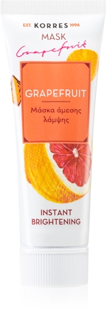 Korres Grapefruit освітлююча маска з миттєвим ефектом