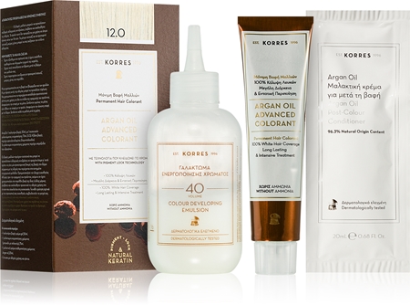 Korres Argan Oil tartós hajfesték Argán olajjal
