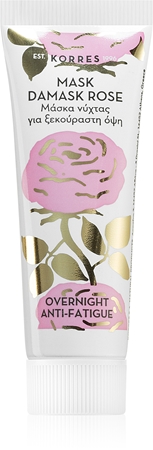 Korres Beauty Shots Damask Rose maseczka do twarzy na noc do cery zmęczonej