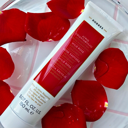 Korres Wild Rose почистващ пилинг крем