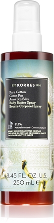 Korres Pure Cotton manteca corporal nutritiva en spray