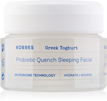 Korres Greek Yoghurt Probiotic Quench Sleeping Facial Nourishing Night Cream with probiotics