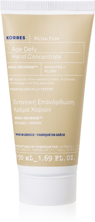 Korres White Pine Meno-Reverse™ intenzivní krém na ruce se zpevňujícím účinkem