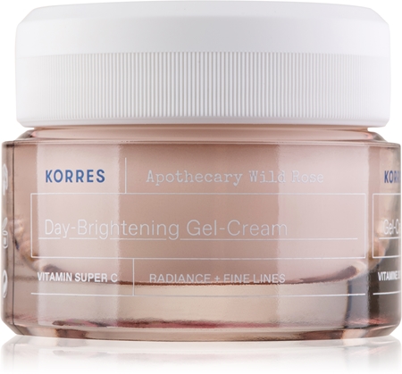 Korres Wild Rose hydratační gelový krém pro rozjasnění pleti