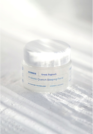 Korres Greek Yoghurt Probiotic Quench Sleeping Facial Nourishing Night Cream with probiotics