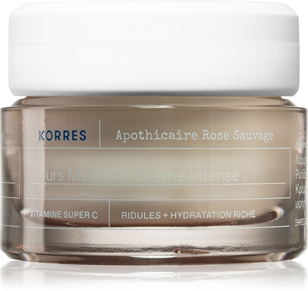 Korres Wild Rose rozjasňující denní krém pro suchou pleť