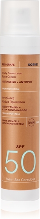 Korres Red Grape Daily Sunscreen krem do opalania do twarzy