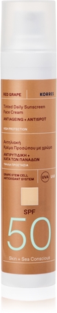 Korres Red Grape Tinted Daily Sunscreen tonujący krem do opalania do ujednolicenia kolorytu skóry