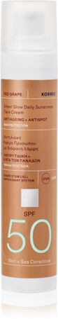 Korres Red Grape Sheer Glow opalovací krém pro rozjasnění pleti