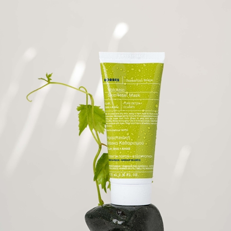 Korres Santorini Grape mascarilla limpiadora con carbón activo