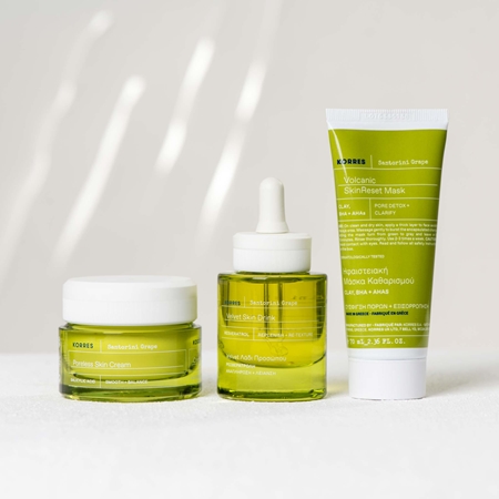 Korres Santorini Grape mascarilla limpiadora con carbón activo