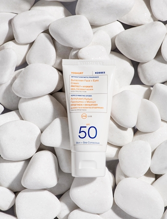 Korres Yoghurt Sunscreen Schutzcreme für Gesicht und Augenpartien