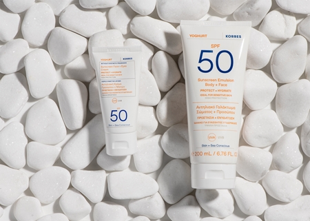 Korres Yoghurt Sunscreen Schutzcreme für Gesicht und Augenpartien
