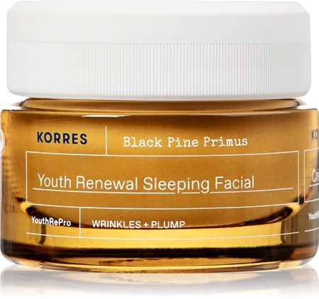 Korres Black Pine Primus noční pleťový krém proti příznakům stárnutí