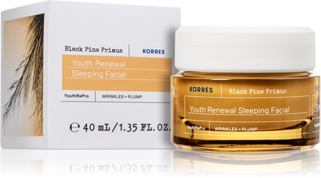 Korres Black Pine Primus noční pleťový krém proti příznakům stárnutí