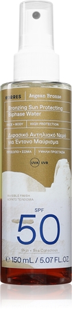 Korres Aegean Bronze Bronzing Mist for tanning