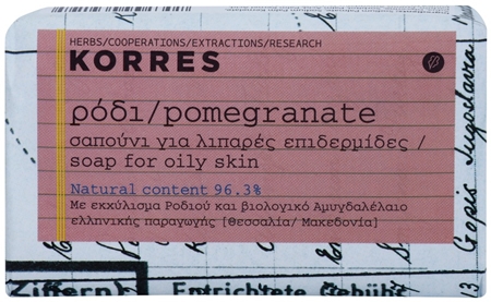 Korres Pomegranate jabón sólido para pieles grasas