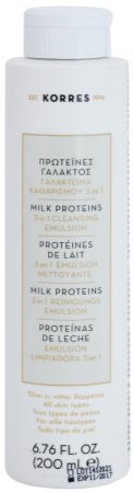 Korres Milk Proteins очищуюча емульсія 3в1