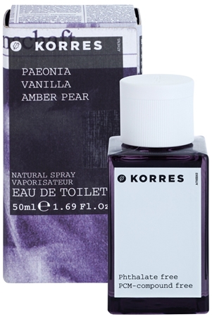 Korres Paeonia, Vanilla, Amber & Pear Eau de Toilette for Women 50 ml