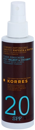 Korres Walnut & Coconut Clear Non-Greasy Body Sunscreen SPF 20