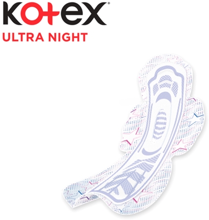 Kotex Ultra Comfort Night санитарни кърпи