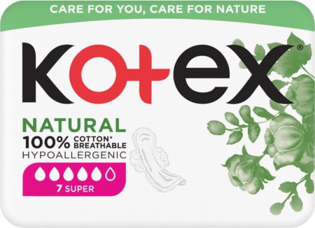 Kotex Natural Super bindor