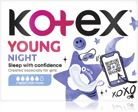 Kotex Young Night vložky na noc