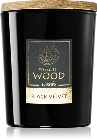 Krab Magic Wood Black Velvet geurkaars