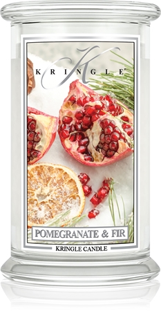 Kringle Candle Pomegranate & Fir candela profumata