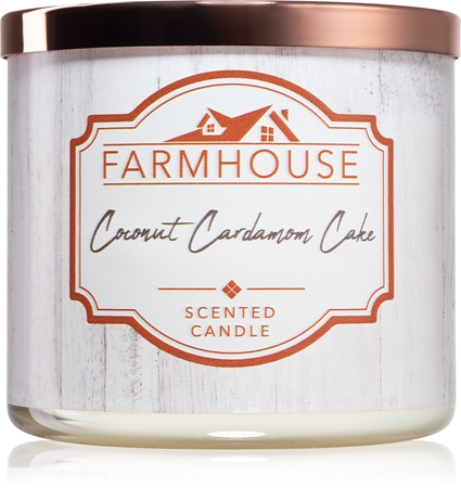 Kringle Candle Farmhouse Coconut Cardamom Cake vonná svíčka