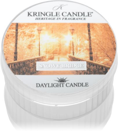 Kringle Candle Snowy Bridge tealight candle