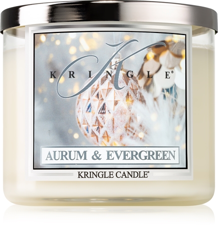 Kringle Candle Aurum & Evergreen vonná sviečka