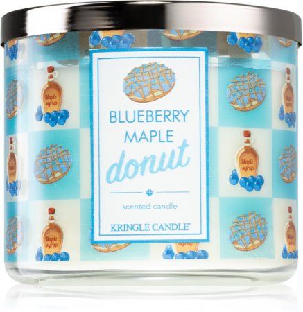 Kringle Candle Blueberry Maple Donut tuoksukynttilä