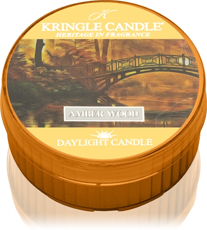 Kringle Candle Amber Wood čajová svíčka