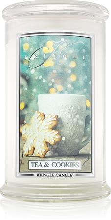 Kringle Candle Tea & Cookies vonná svíčka