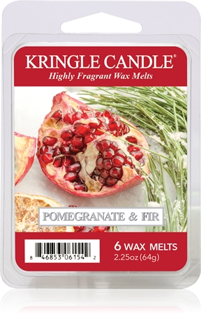 Kringle Candle Pomegranate & Fir Wax Melt DVA bougie parfumée