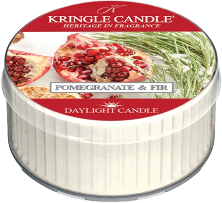 Kringle Candle Pomegranate & Fir Daylight tealight candle