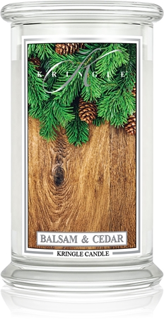 Kringle Candle Classic Balsam & Cedar bougie parfumée