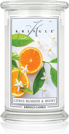 Kringle Candle Classic Citrus Blossom & Honey scented candle