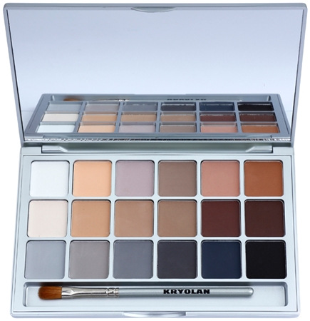 Kryolan Basic Eyes Palette mit 18 Lidschatten