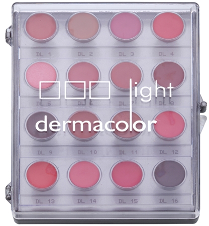 Kryolan Dermacolor Light Lipstick Palette, 16 shades